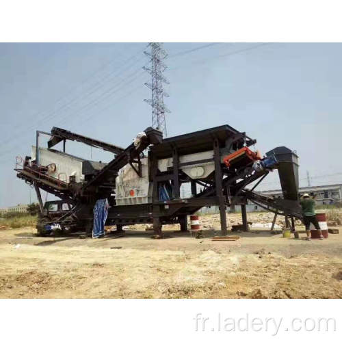 Concasseur mobile de grande capacité pour l&#39;extraction de minerai dur